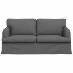Sofa Dark Grey 63.78 x 31.50 x 33.46 in Fabric