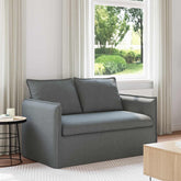 Sofa Dark Grey 53.54 x 32.28 x 33.46 in Fabric