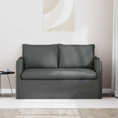 Sofa Dark Grey 53.54 x 32.28 x 33.46 in Fabric