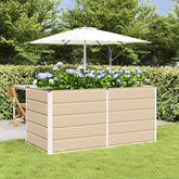 Planter Ivory 62.99 x 31.50 x 29.53 in Steel