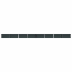 Planter Anthracite 303.15 x 19.69 x 17.72 in Galvanised Steel