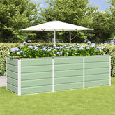 Planter Green 240 x 80 x 75 cm Steel