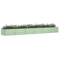 Planter Green 188.98 x 31.50 x 17.72 in Steel