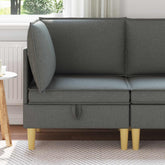 Storage Ottoman Dark Grey