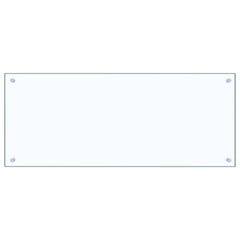Kitchen Backsplash 2 pcs Transparent 39.37 x 15.75 in
