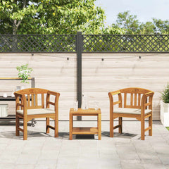 Rose Bench Natural 26.97 x 18.11 x 32.48 in Solid Acacia Wood