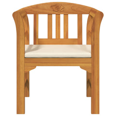 Rose Bench Natural 26.97 x 18.11 x 32.48 in Solid Acacia Wood