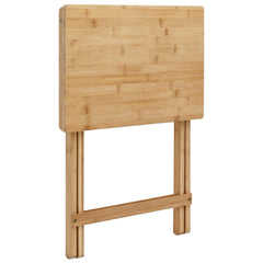 Kitchen Table Folding Natural 15.75 x 11.81 x 21.06 in Bamboo