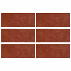 Stepping Stone 6 pcs Red 23.82 x 9.84 x 0.79 in Rubber