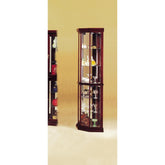 Archive Cherry Finish Curio Cabinet (Corner)