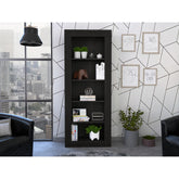 Waltz Bookcase, Vertical Design, Five Shelves -Black
