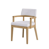 Dionysus Gorge Gabric & Oak Finish Side Chair (Set of 2)