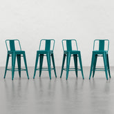Vertex 24 inch Metal Counter Height Stool (Set of 4)