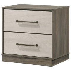 Revelation Grey Oak 2-drawer Nightstand