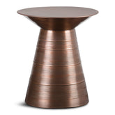 Menelaus 18 inch Wide Metal Accent Table in Aged Copper