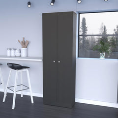 Rectangle 2-Door Storage Tall Cabinet Wenge