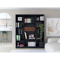Wenge 3 Piece Living Room Set with 3 Bookcases