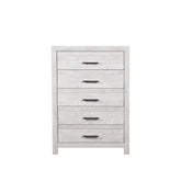 Modern Style 5-Drawer Chest Made with Wood in Natural Rustic