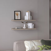 Hercules 31.5" Wide Floating Shelves Set of 2, Shelves for Wall Decor for Bedroom, Bathroom Storage Shelves, Book Shelves for Living Room