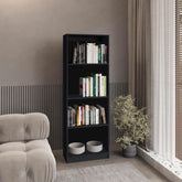 Wenge Tier Storage Shelves Bookcase