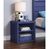 Odysseus Blue Finish Nightstand W/USB