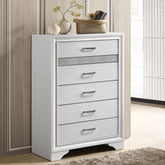 Pulsar White 6-drawer Bedroom Chest