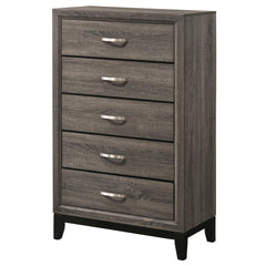 Artemis Grey Oak 5-Drawer Chest