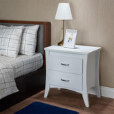 Aura White Finish Accent Table