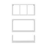 Aphrodite Wall Shelves Set of 3, Modern Floating Shelves for Home Storage and Decoration of Living Rooms, Studios, Office or Bedroom
