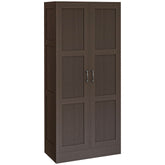 Storage Cabinet w/ Storage Shelves, Pantry Cabinet, Coffee