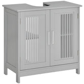 Under Sink Pedestal Storage Bathroom Cabinet, Grey