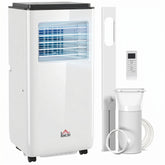 10,000 BTU Moible Air Conditioner 440 Sq. Ft., Dehumidifier Fan Auto Sleep with 24H Timer On/Off, Window Kit, White