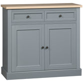 Sideboard Buffet Cabinet, Coffee Bar Cabinet with 2 Drawers and Double Door Cupboard for Kitchen, Living Room, Entryway, Dark Gray