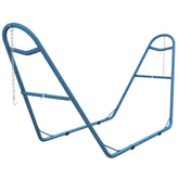 Hammock Stand, Portable Adjustable Steel Frame Hammock Stand, Weather Resistant, 10.3', 550 lbs. Capacity, Blue