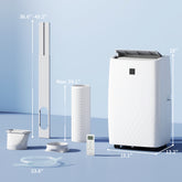 14000 BTU Portable Air Conditioner, AC Unit with Cool, Dehumidifier, Fan, 549 Sq. ft, 24H Timer On Off, Window Kit