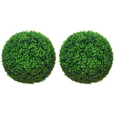 2 Pack Artificial Tree Boxwood Topiary Balls, 15.7 Inch