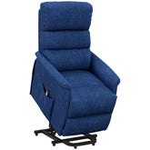 Power Lift Chair for Seniors, Electric Lift Recliner Chair with Remote Control, Side Pockets for Living Room, Dark Blue