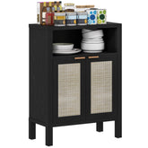 Sideboard Buffet Cabinet with Storage, Modern Accent Cabinet with Adjustable Shelf, Coffee Bar Cabinet, Distressed Black