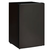 4.5 Cu.Ft Mini Fridge, Single Door Refrigerator with Freezer, Wheels, Adjustable Thermostat, Reversible Door, Black