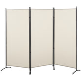 6' 3 Panel Room Divider, Indoor Privacy Screen for Home, Beige