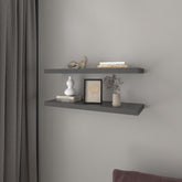 Floating Shelf Dallas, Living Room, Matt Gray
