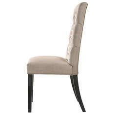 Vista and Vintage Black Tufted Parson Chairs (Set of 2)