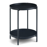 Orestes - Metal End Table - Black