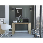 Demeter 120 Writing Desk, Four Legs -Light Oak