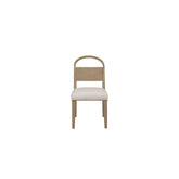 Wood Arch Back Chair - Toffee/White Sand (Set of 2)