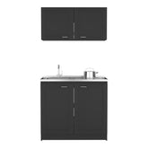 Cabinet Set Zeus, Garage, Black