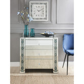 Story Mirrored & Faux Agate Console Cabinet (Assembled)