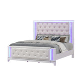 Avalon King Bed in Milky White
