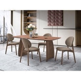 Hades Walnut Finish Dining Table