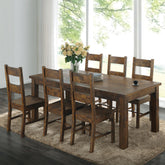 Apex Rustic Golden Brown 7-piece Dining Table Set
